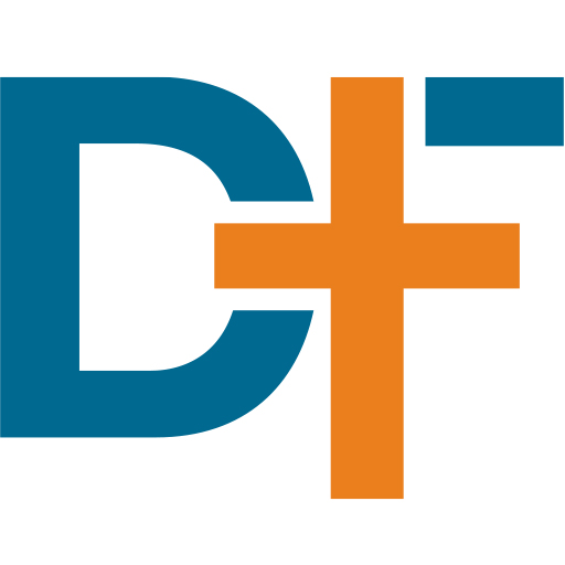 Deaconess Icon from Logo blue D orange cross