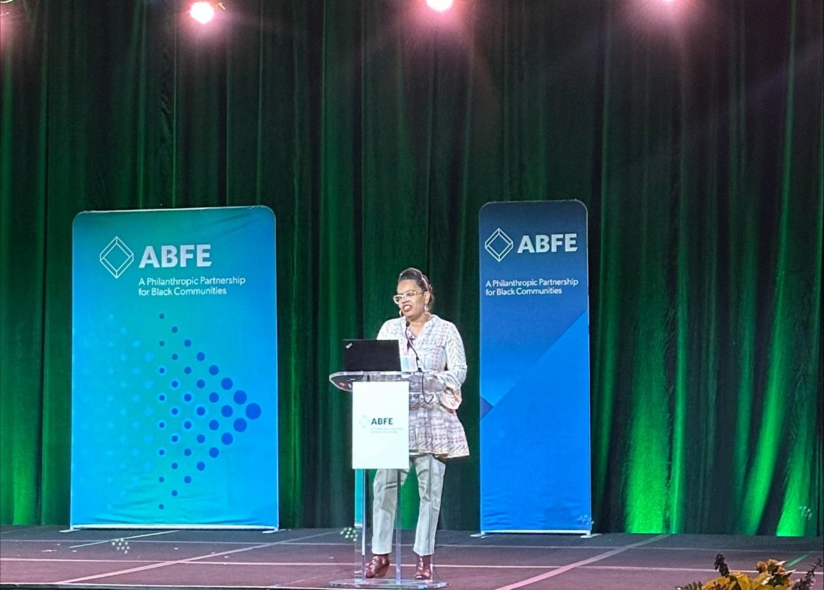 Bethany Johnson-Javois at ABFE's Annual Harambee Conference in Atlanta